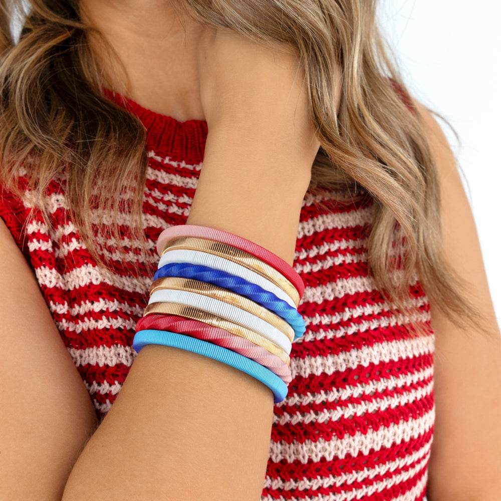 Fifi Bangles Red, White, and Blue - Erimish