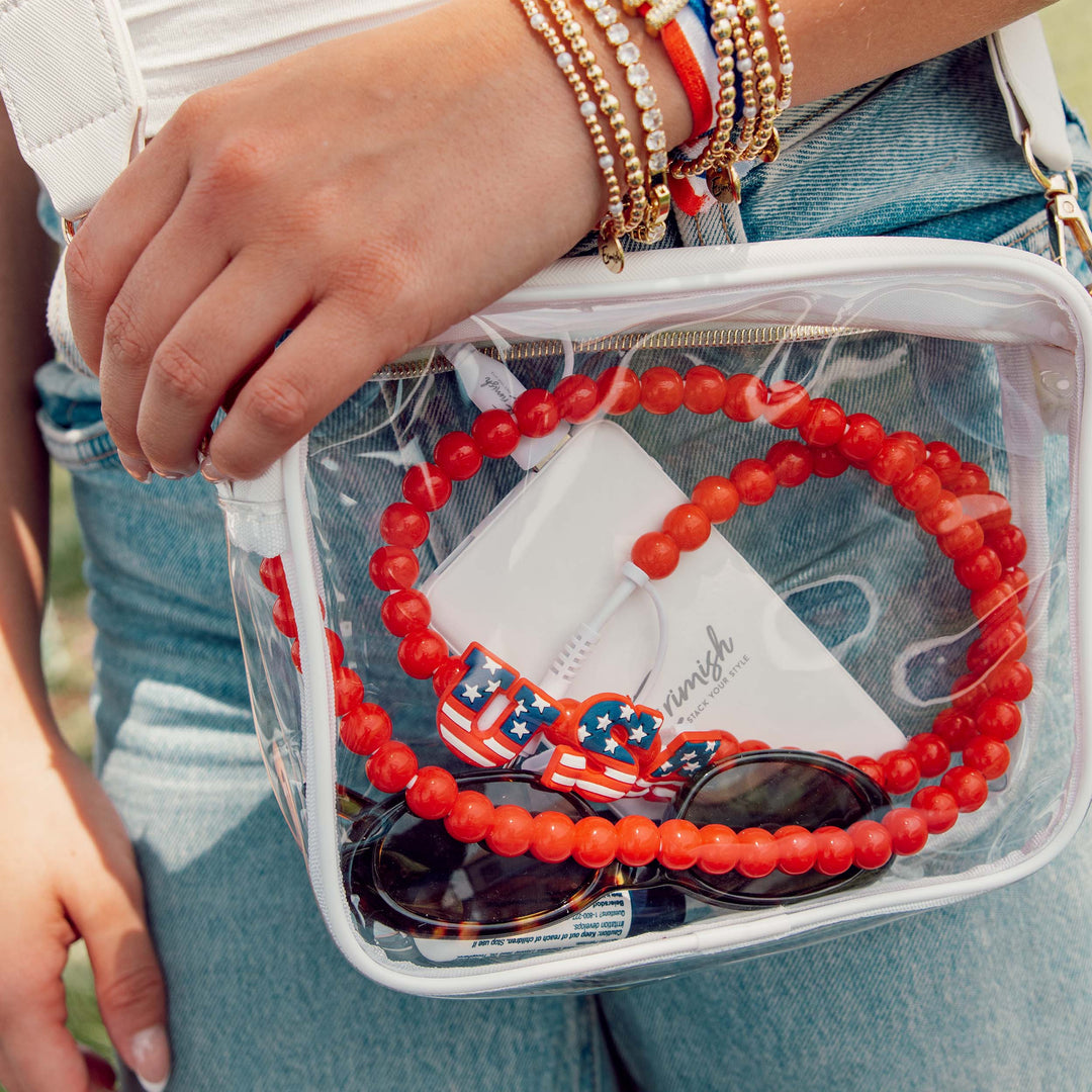 Beaded Phone Charger Redhot USA