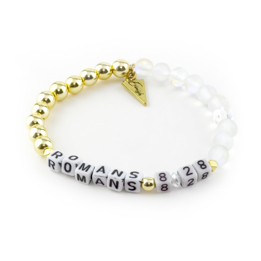 Custom Scripture Bracelet Gold