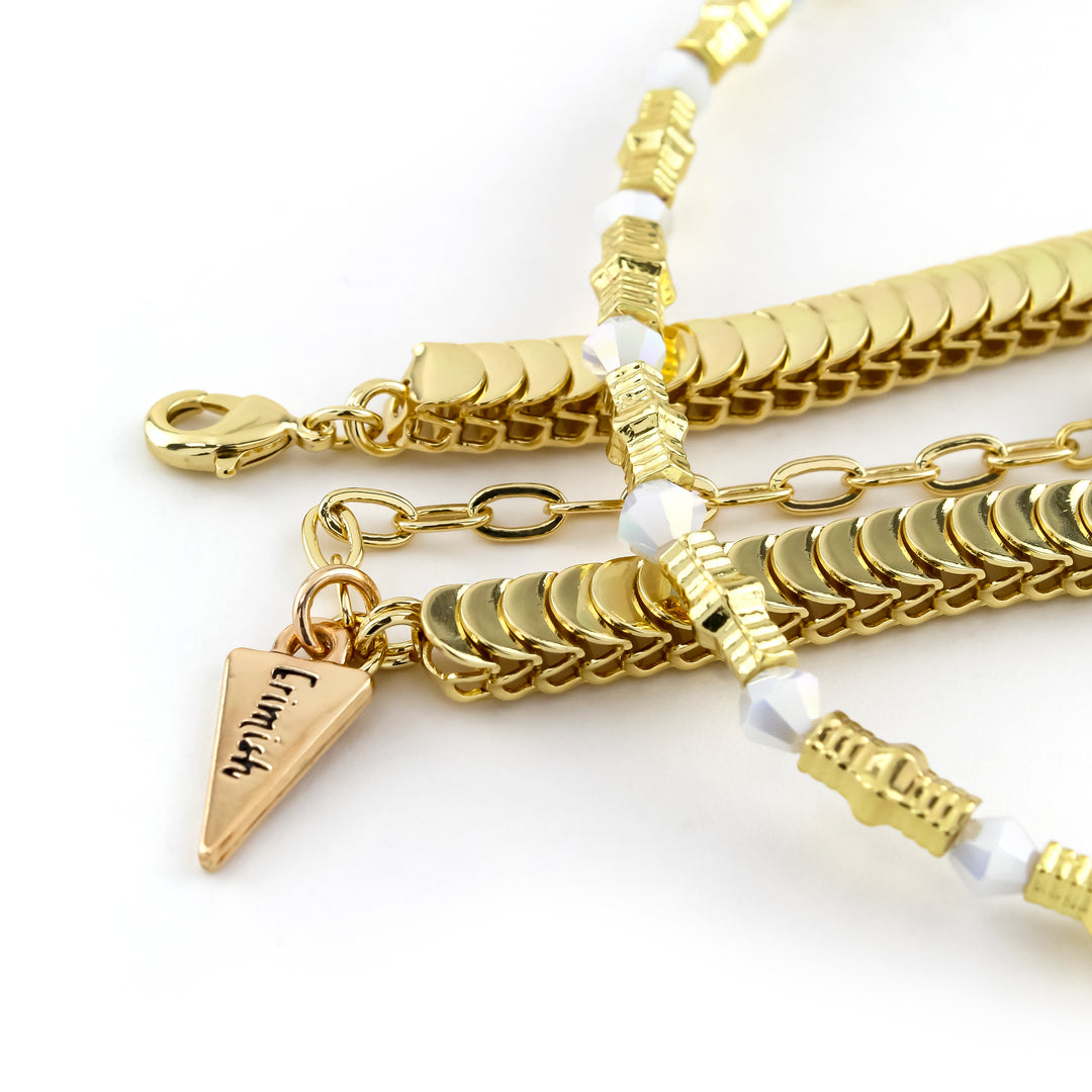 Sea & Sand Anklet Gold