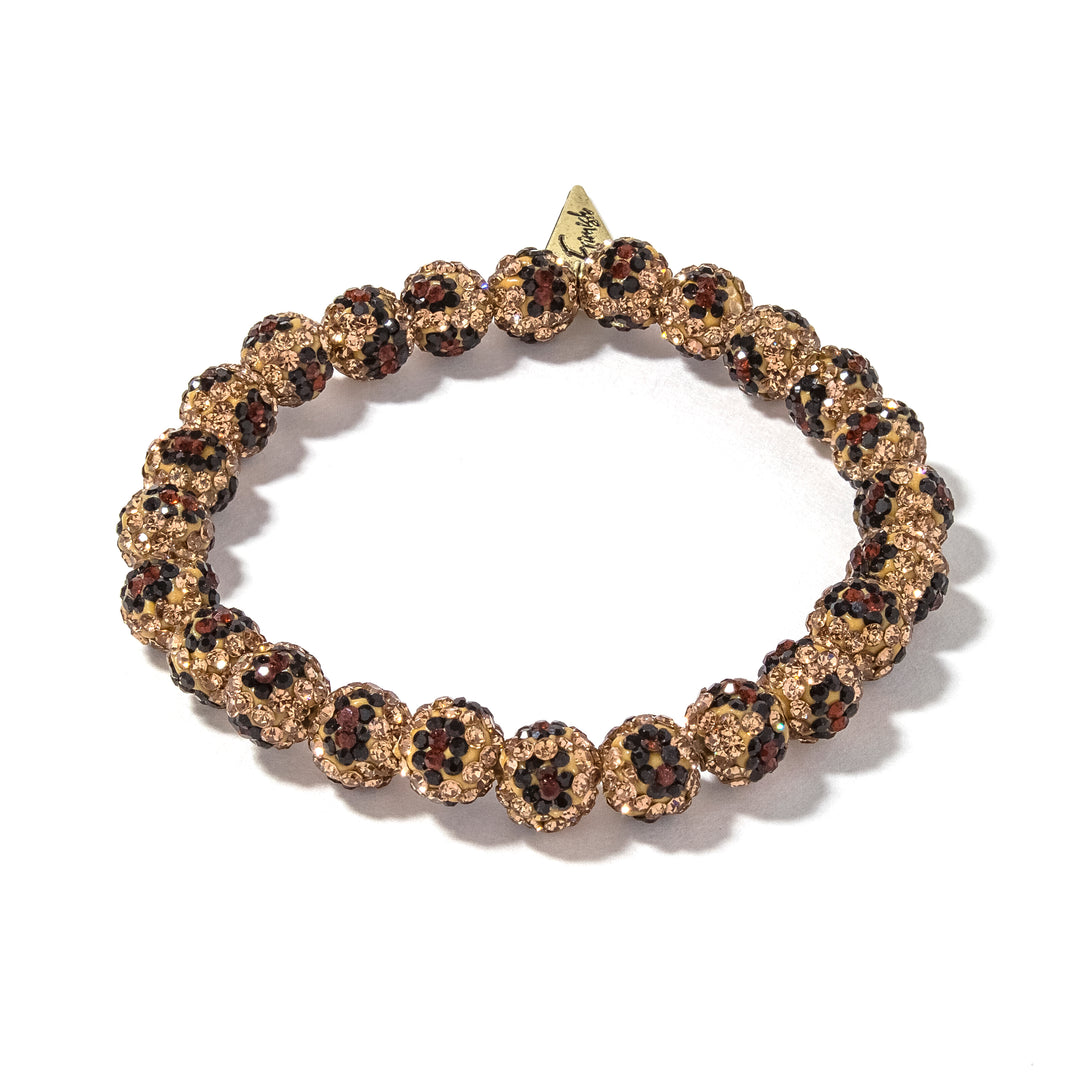Leopard Shamballa Bracelet
