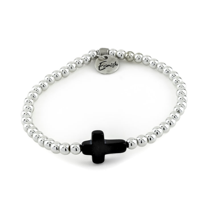 Cross Bracelet Black - Erimish