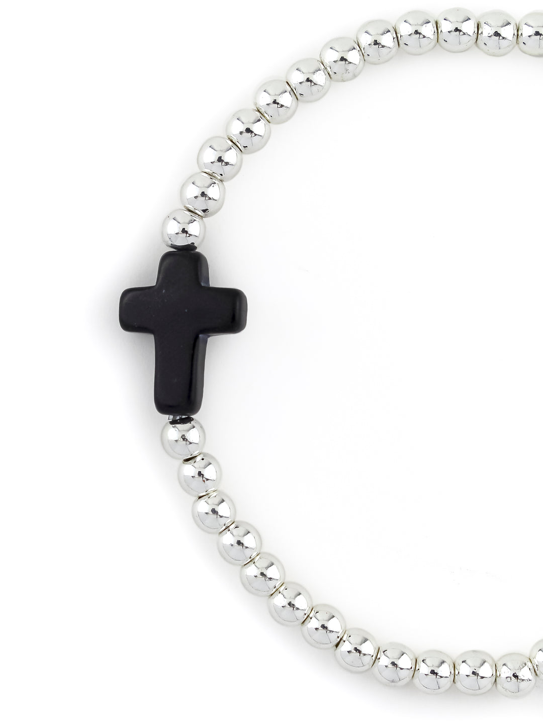 Cross Bracelet Black - Erimish