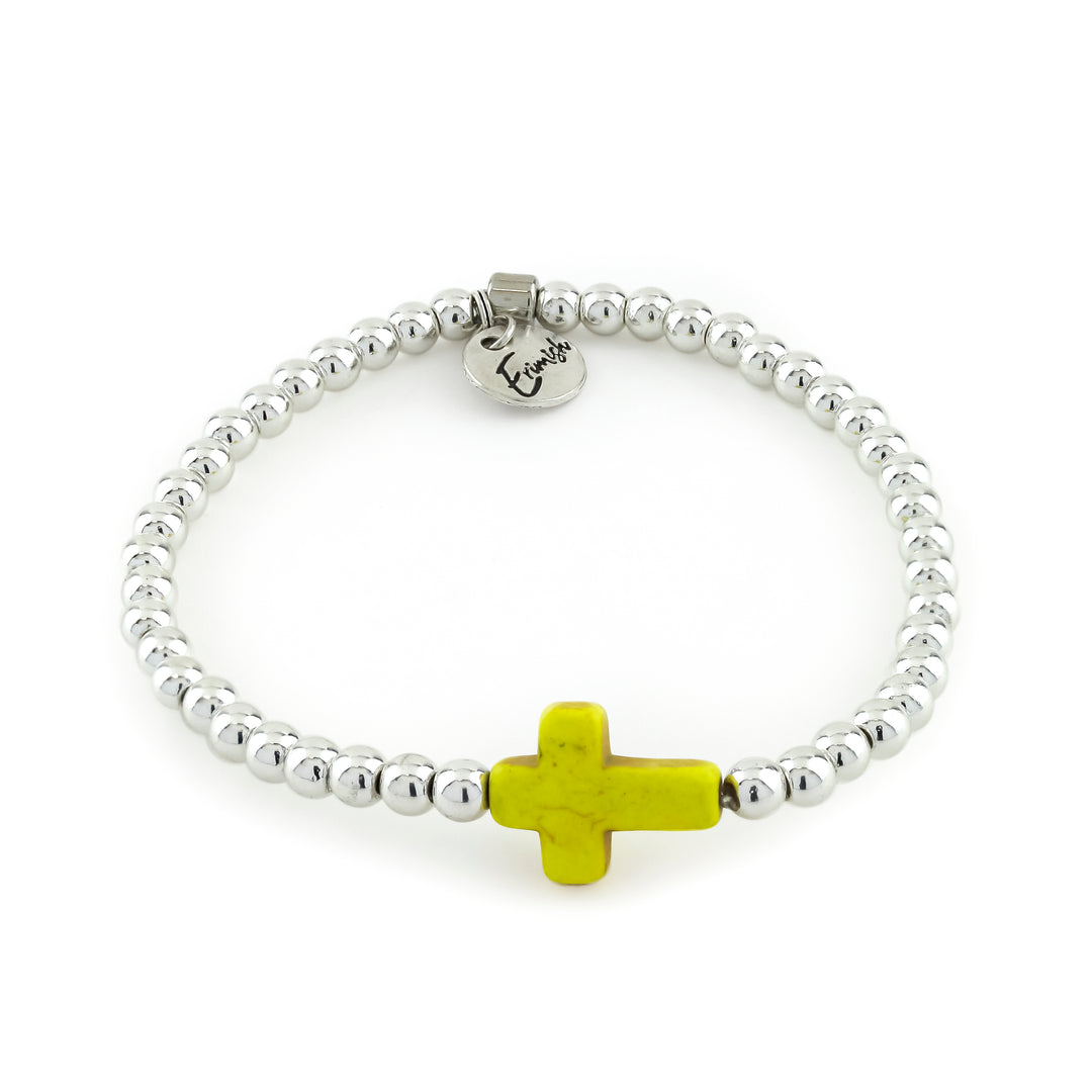 Cross Bracelet Yellow