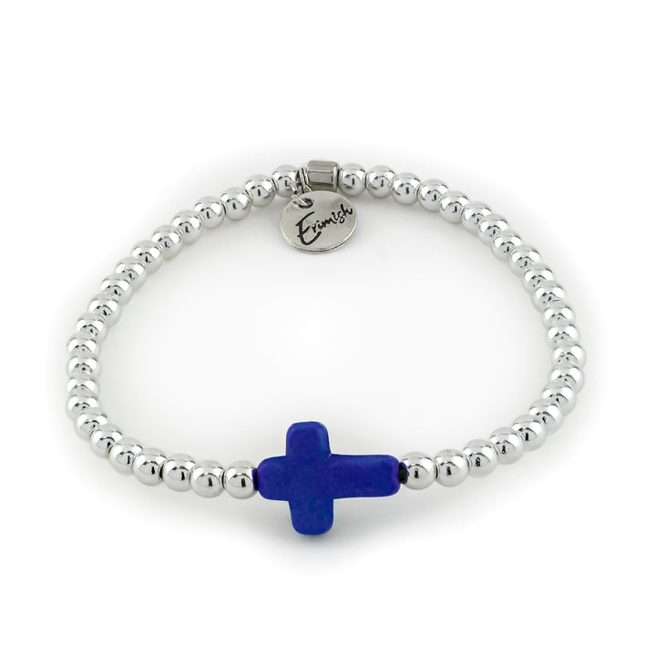 Cross Bracelet Blue
