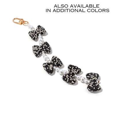 Sparkle Bow Bag Charm