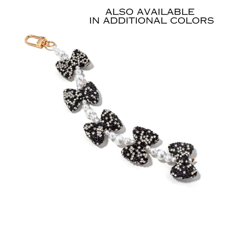 Sparkle Bow Bag Charm