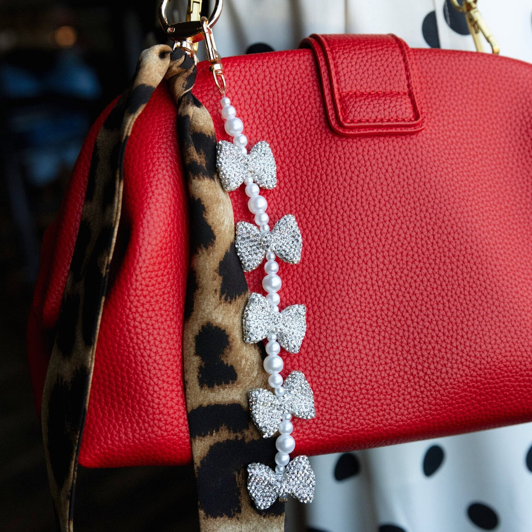 Sparkle Bow Bag Charm