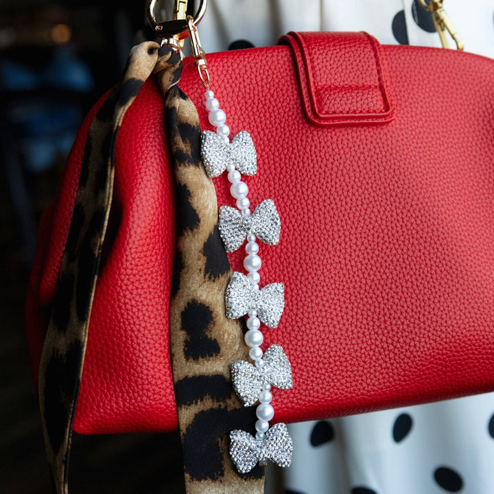 Sparkle Bow Bag Charm