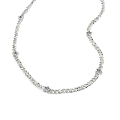Sparkler Necklace Silver