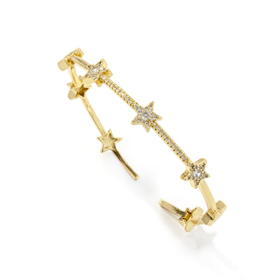 Starburst Bangle Bracelet Gold