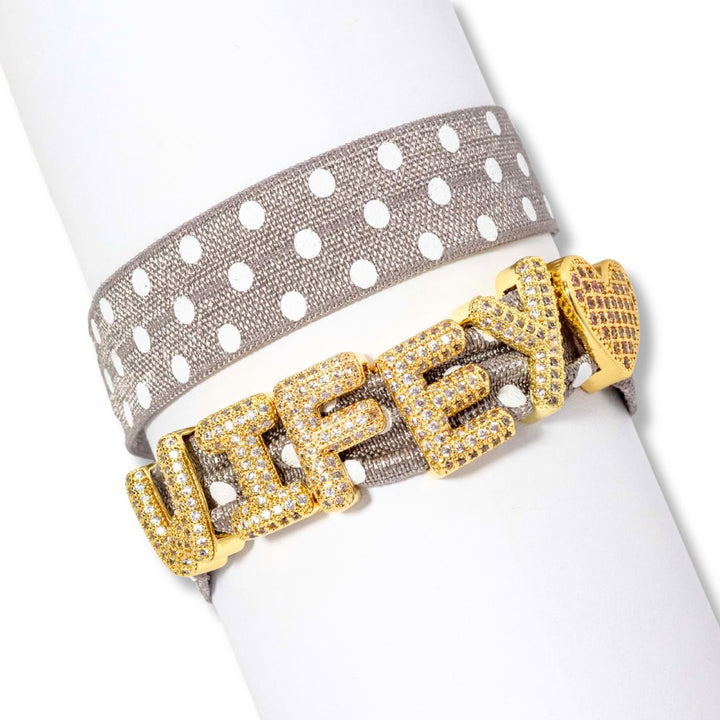 Polka Dot Stretch Slider Bracelet