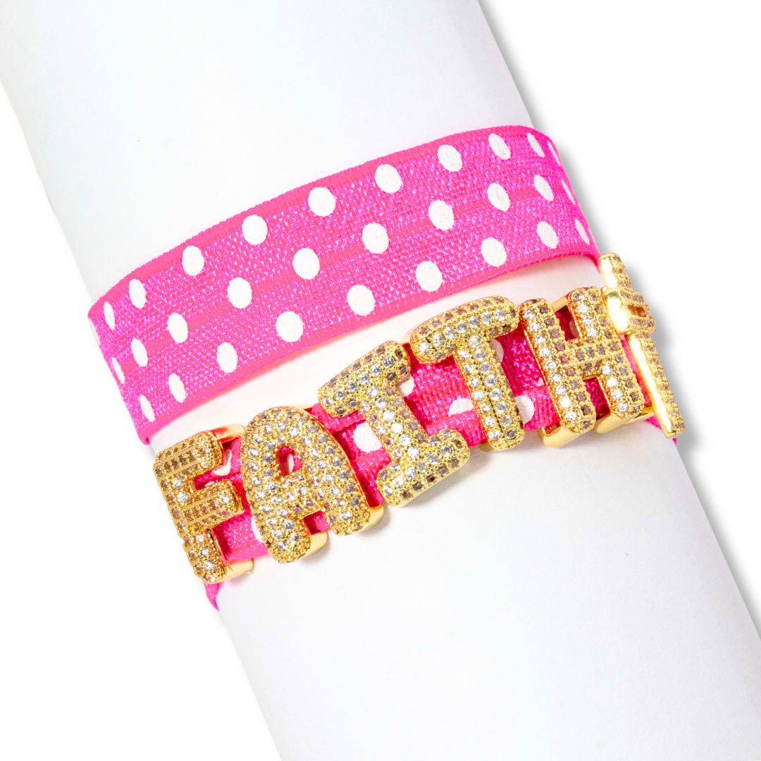 Polka Dot Stretch Slider Bracelet