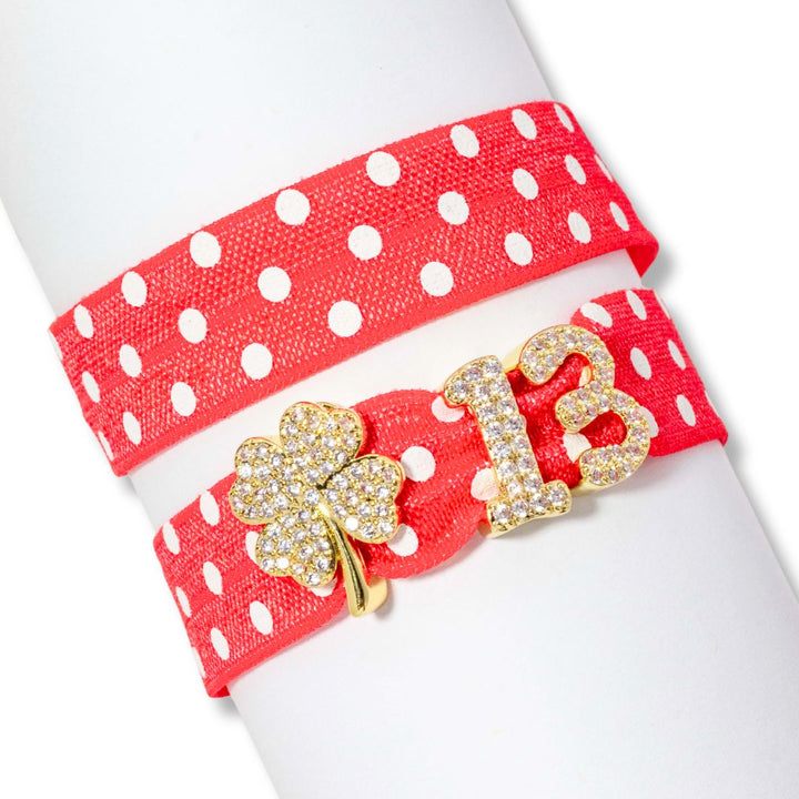 Polka Dot Stretch Slider Bracelet