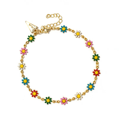 Summer Daisy Anklet