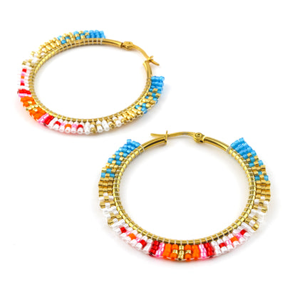 Sunburst Earrings Multi