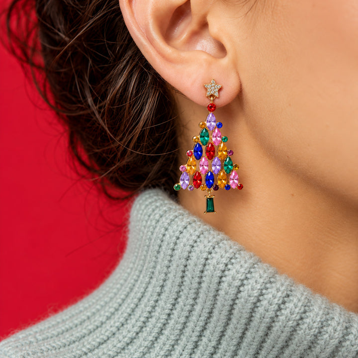 Tinsel Tree Earrings