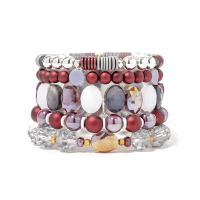 Plus Size Team Spirit Stack Maroon/White