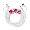 Beaded Phone Charger Bubbles USA