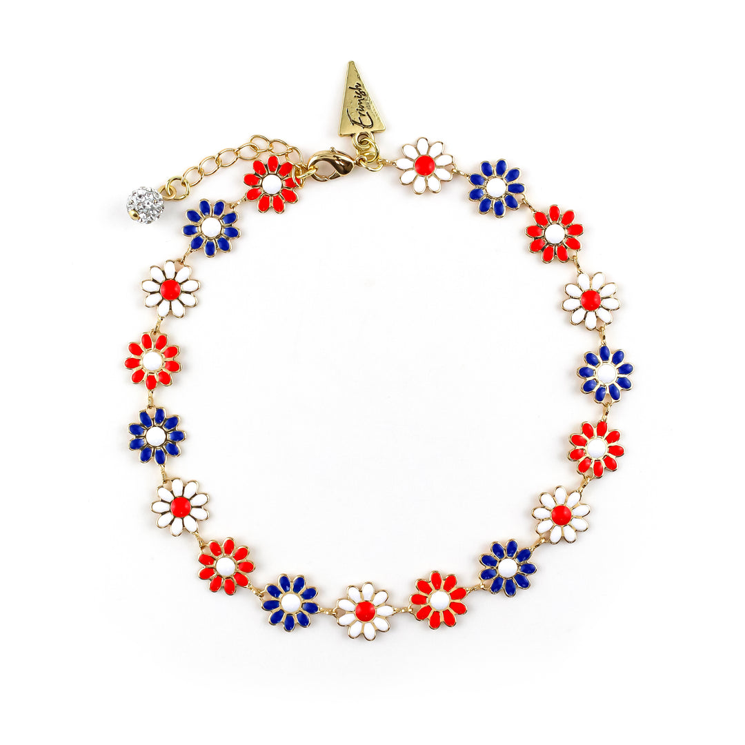 USA Daisy Anklet