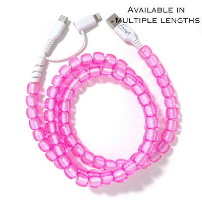 Beaded Phone Charger Cherry Fizz