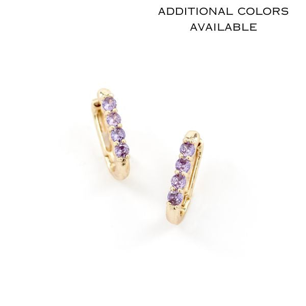 Cayman Earrings Purple