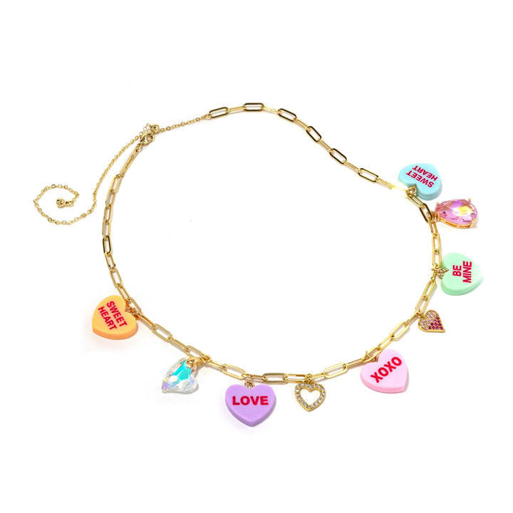 Heart Day Charm Necklace