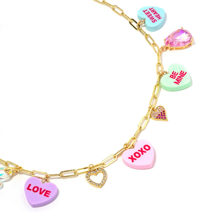 Heart Day Charm Necklace