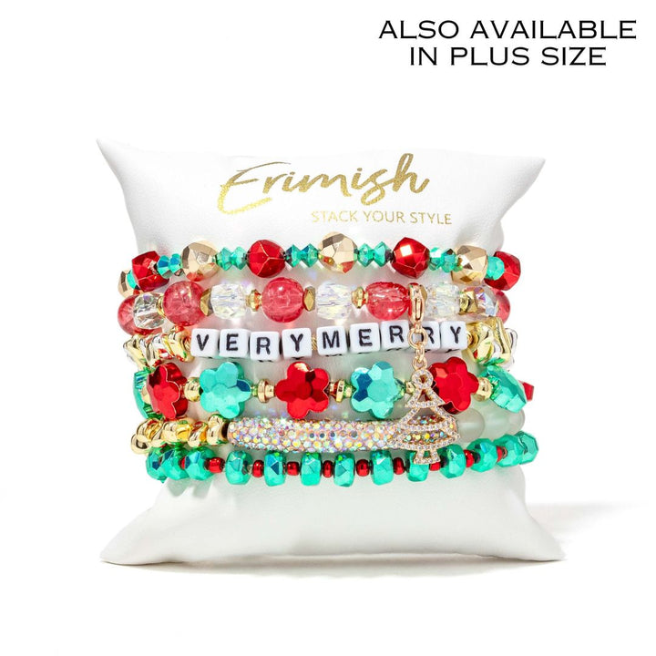Very Merry Bracelet Stack Ship Date 10/20