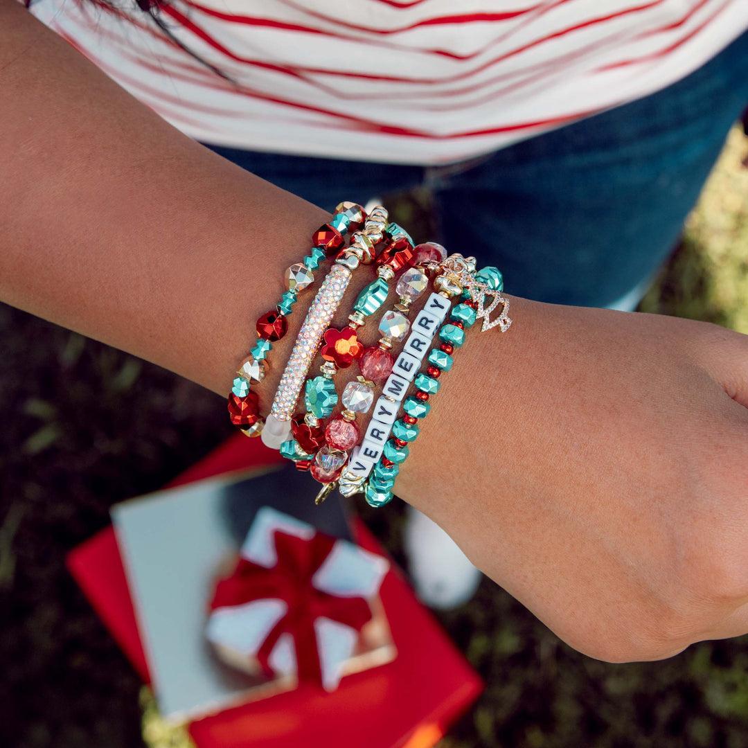 Very Merry Bracelet Stack Ship Date 10/20