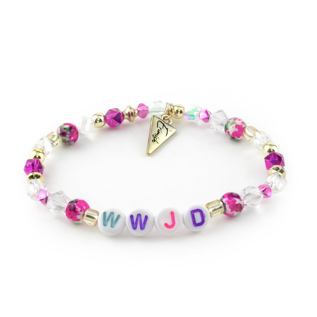 WWJD Bracelet Magenta