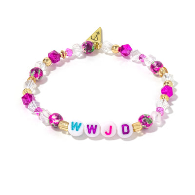 WWJD Bracelet Magenta