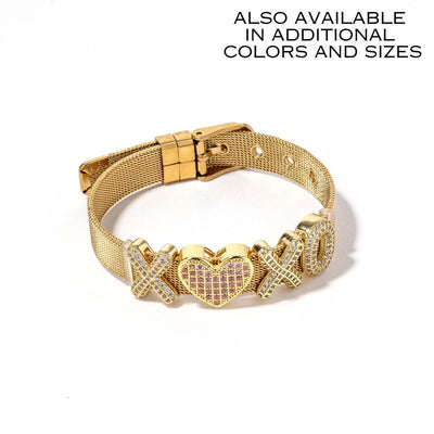 Custom Slider Bracelet XOXO