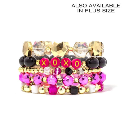 XOXO Pink Jar Stack