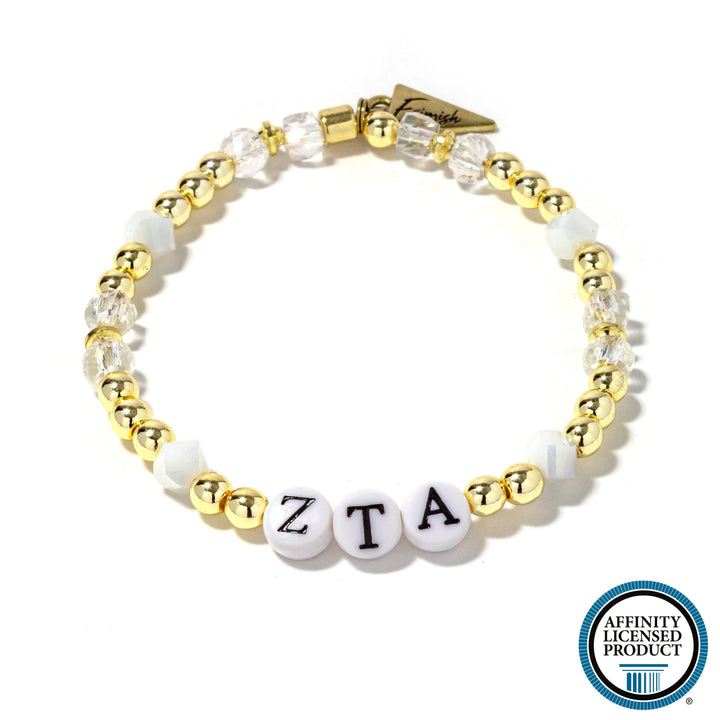 Zeta Tau Alpha - White Bracelet