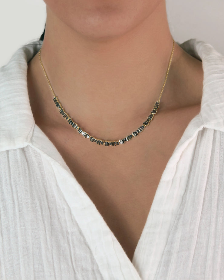Zigzag Necklace Smoke