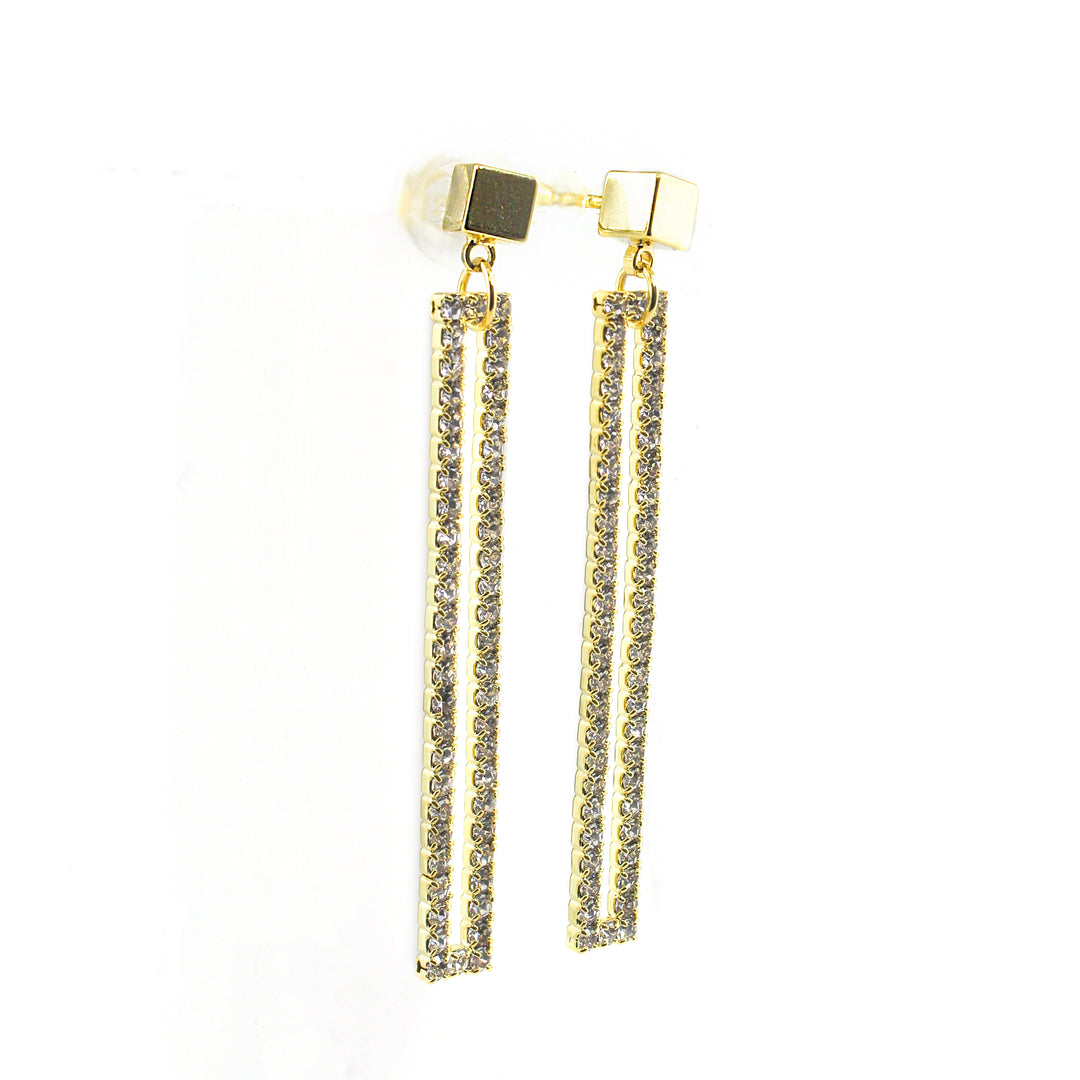 Zipper Earrings Gold