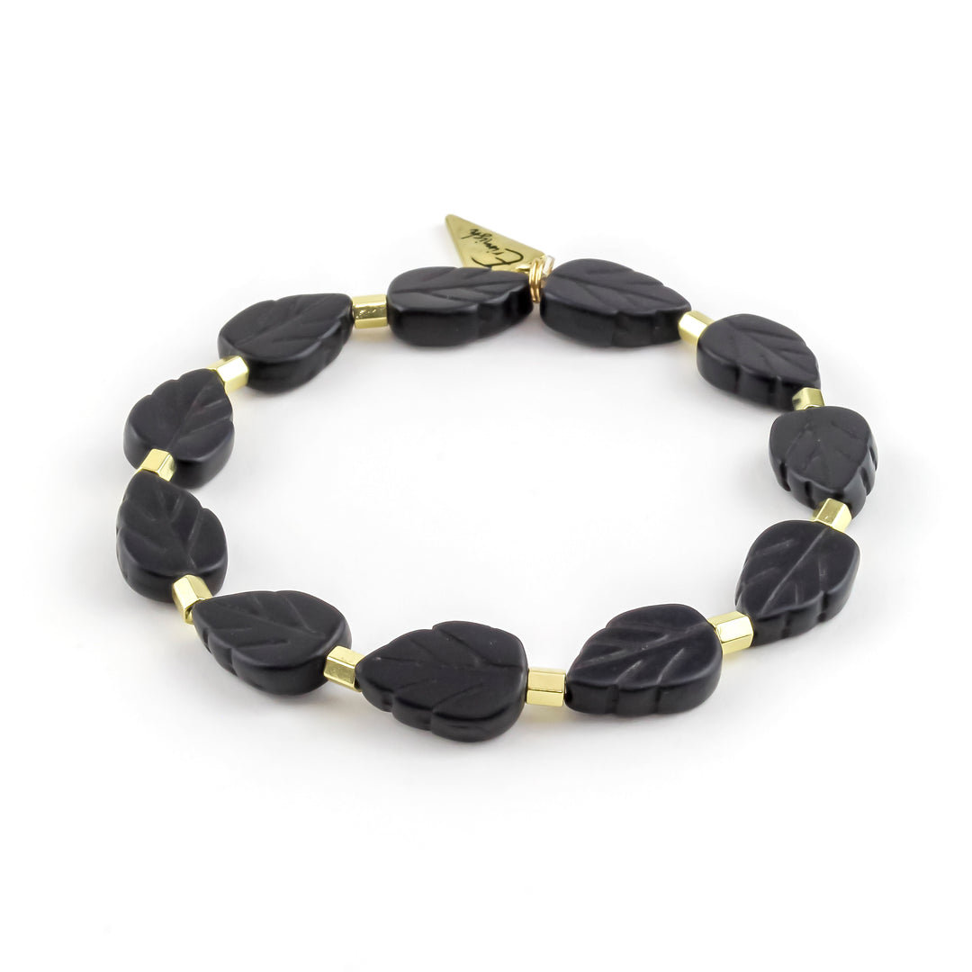 Black Leaf Bracelet
