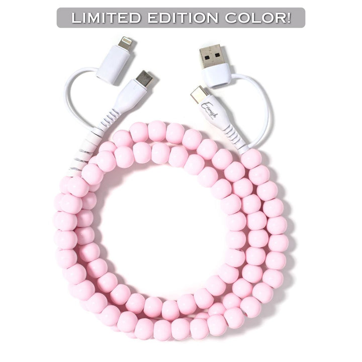 Beaded Phone Charger Bubblegum