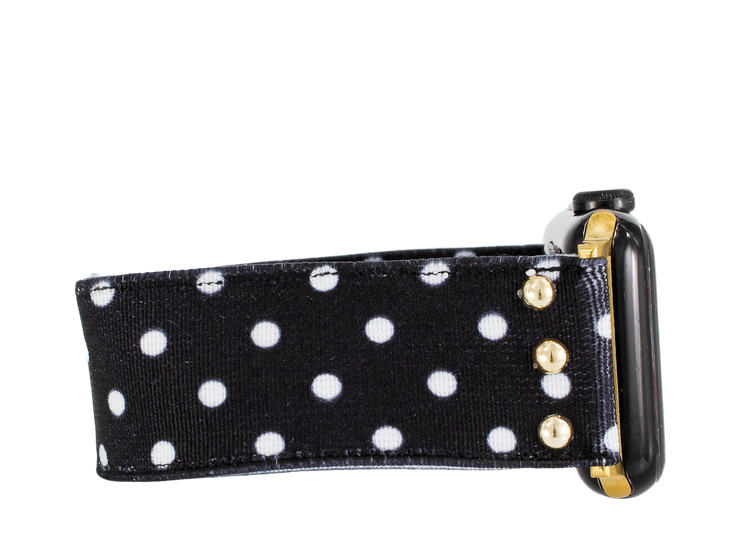 Black &amp; White Baby Dot Apple Watch Band