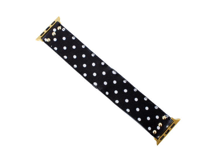 Black &amp; White Baby Dot Apple Watch Band