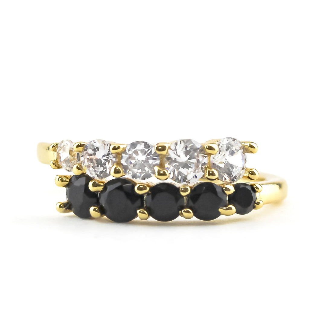 Black Double Dip Ring