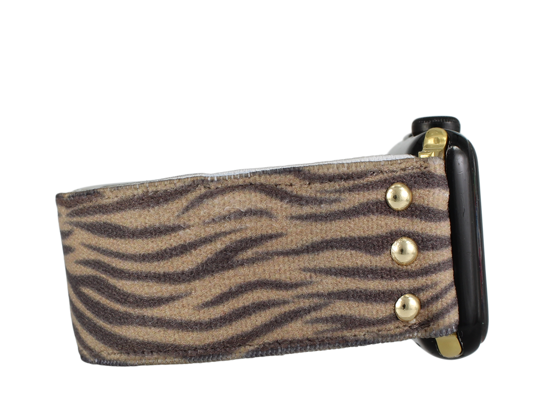 Brown Zebra Apple Watch Band