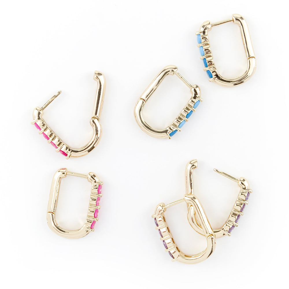 Cayman Earrings Hot Pink - Erimish