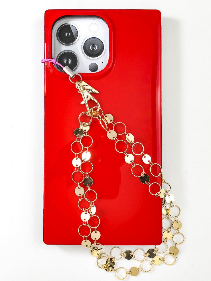 Phone Charm Wrist Strap-Charmer Gold
