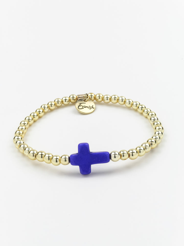 Cross Bracelet Blue - Erimish