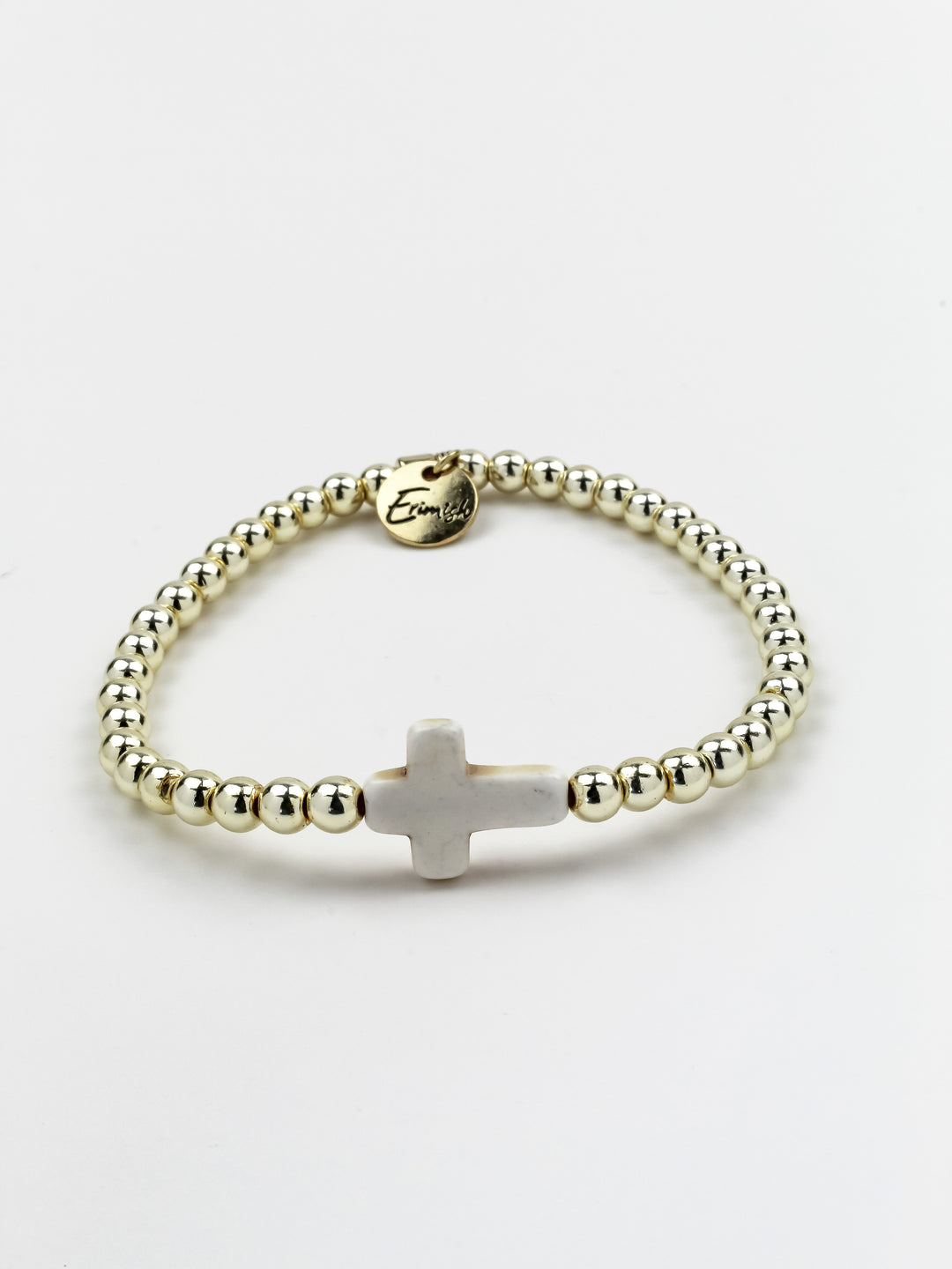 Cross Bracelet Gold/Cream