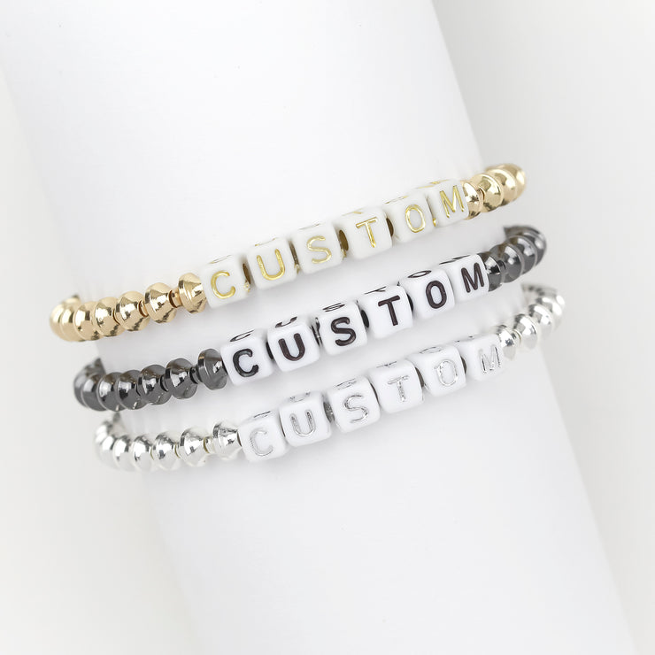 Custom Name Bracelet - Gold