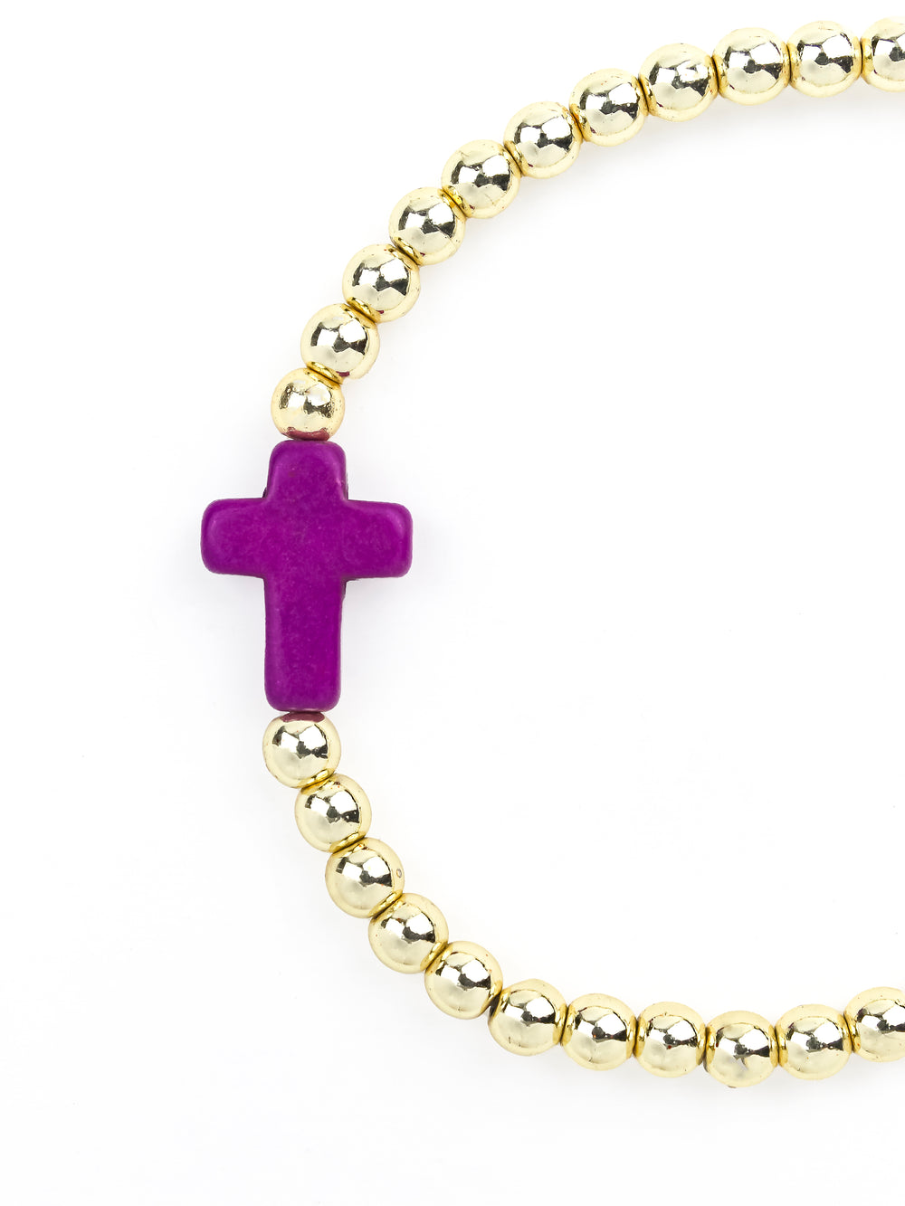 Cross Bracelet Purple - Erimish