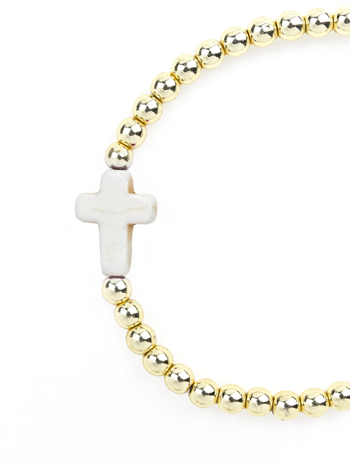 Cross Bracelet Cream - Erimish